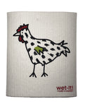 Painted Chicken - Swedish Dishcloth