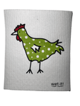 Spotted Green Chicken - Swedish Dishcloth