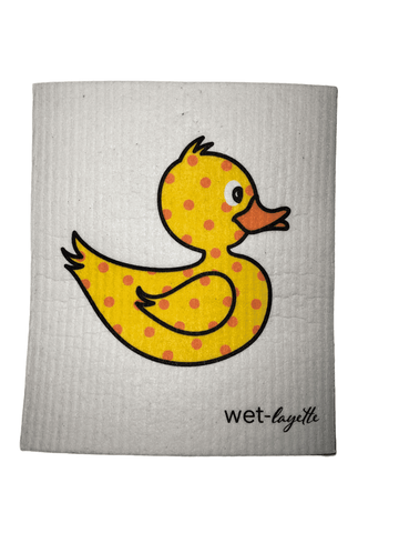 Yellow Duck - Swedish Dishcloth