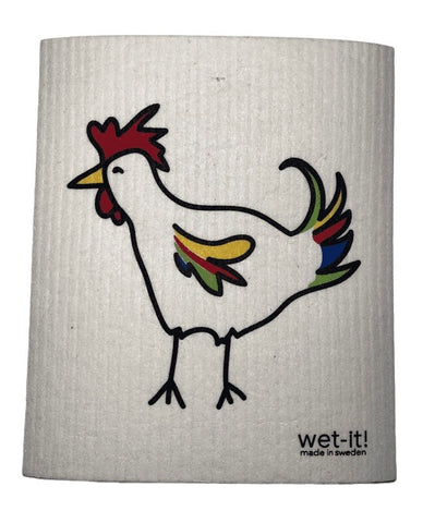 Rooster - Swedish Dishcloth