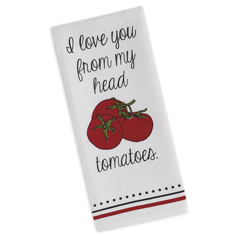 Tomatoes Printed Dishtowel