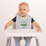 Embroidered Baby Bib - See you Later Lil' Gator